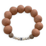 Zodiac Birthstone - Personalised Pom Pom Dog Collar