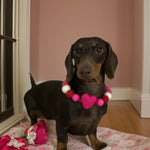 Valentine - Pom Pom Dog Collar