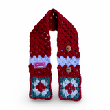 Christmas Scarf - Red Crochet