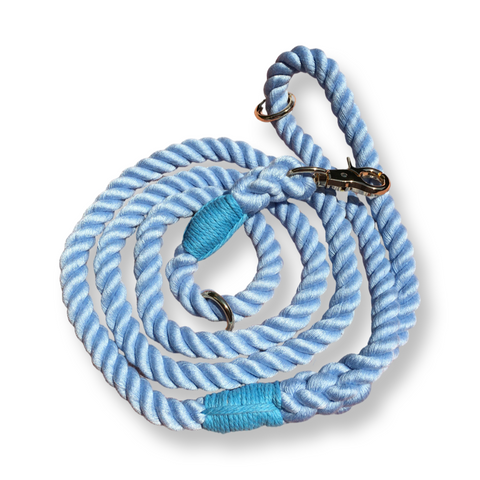 Baby Blue Rope Lead