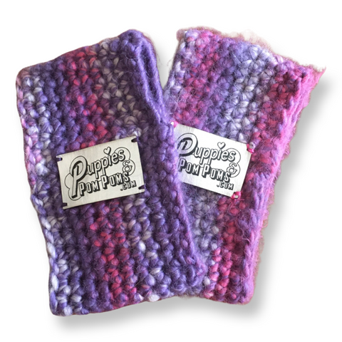 Ombré Purple / Pink Crochet Doggy Snood