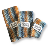 Ombré Blue / Orange Crochet Doggy Snood
