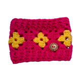 Crochet Dog Snood - Hot Pink