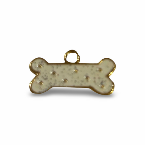 Christmas Dog Bone Charm - Glitter