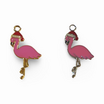Christmas Flamingo Charm