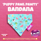 Puppy Pawl Pawty Watermelon Bandana