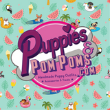 Pom Pom Dog Bandana - Summer Puppy Pawl Pawty