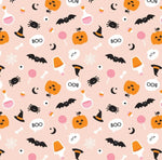 Boo! Halloween Pumpkins & Creepy Critters Scrunchie