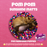 Pompom Sunshine Matt - Felt Ball Circular Rug