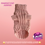 Marshmallow Baby Pink Pawfect Pup Jumper