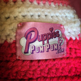 Candy Pink Stripes Crochet Doggy Snood