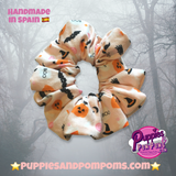 Boo! Halloween Pumpkins & Creepy Critters Scrunchie