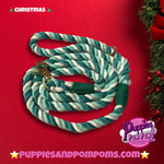 Peppermint Green Candy Cane Rope Lead