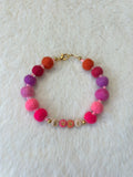 The Petit Teckel Luxe Pom Pom Collar – Rosé