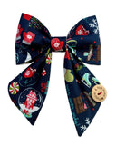 Handmade Christmas Sailer Bow - Merry Christmas Wishes