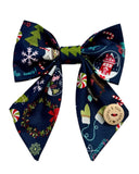 Handmade Christmas Sailer Bow - Merry Christmas Wishes