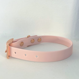 Handmade Biothane Dog Collar - Baby Pink- 20mm