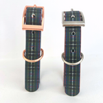 Cornish Hunting Tartan Handmade Dog Collar