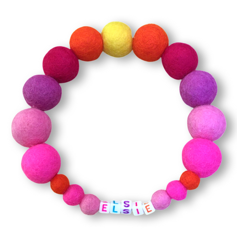 Pink - Personalised Pom Pom Dog Collar