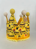 Handmade Birthday Crown Hat - Hot Dog Dachshunds