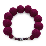 Zodiac Birthstone - Personalised Pom Pom Dog Collar