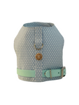 Handmade Vest Dog Harness - Baby Blue Stars