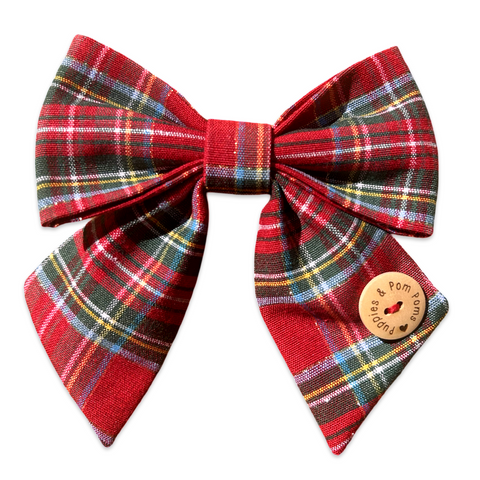 Christmas Tartan Sailer Bow