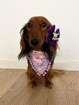 Cute Pink Ghosts! Halloween Pompom Dog Bandana