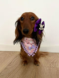 Cute Pink Ghosts! Halloween Pompom Dog Bandana