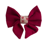 Sweet Heart Love - Handmade Dog Sailer Bow Tie - Small