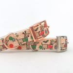 Christmas Dachshunds Handmade Dog Collar