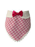 The Petit Teckel Colette Bandana – Pink Vichy