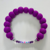 Zodiac Birthstone - Personalised Pom Pom Dog Collar
