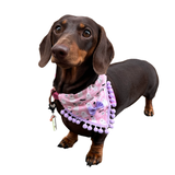 Cute Pink Ghosts! Halloween Pompom Dog Bandana