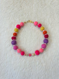 The Petit Teckel Luxe Pom Pom Collar – Rosé