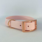 Handmade Biothane Dog Collar - Baby Pink- 20mm
