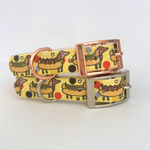 Hot Dog Dachshunds Handmade Dog Collar