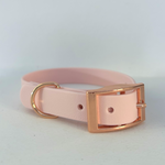 Handmade Biothane Dog Collar - Baby Pink- 20mm
