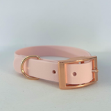 Handmade Biothane Dog Collar - Baby Pink- 20mm