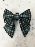 Handmade Dog Sailer Bow Tie - Cornish Hunting Tartan