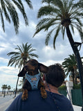 Bee Happy Dachshund’s Step In Harness Blue
