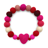 Valentine - Pom Pom Dog Collar