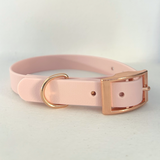 Handmade Biothane Dog Collar - Baby Pink- 20mm