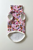 Premium Organic Handmade Teckel Sweater “Bee Happy Dachshunds” - Pink