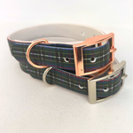 Cornish Hunting Tartan Handmade Dog Collar