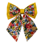 Handmade Dog Sailer Bow Tie - Double Bow - "Garden Party"