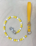 Handmade Beaded Dog Leash - Sunshine Yellow