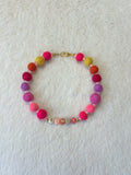 The Petit Teckel Luxe Pom Pom Collar – Rosé