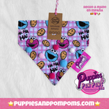 Cookie Monster Bandana - Slide On