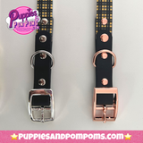 Handmade Biothane Collar - Cornish Tartan